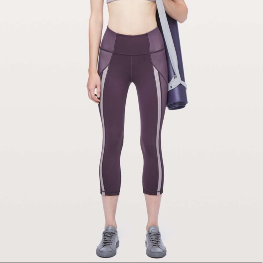 Lululemon Power Lines Crop 21” Size 4